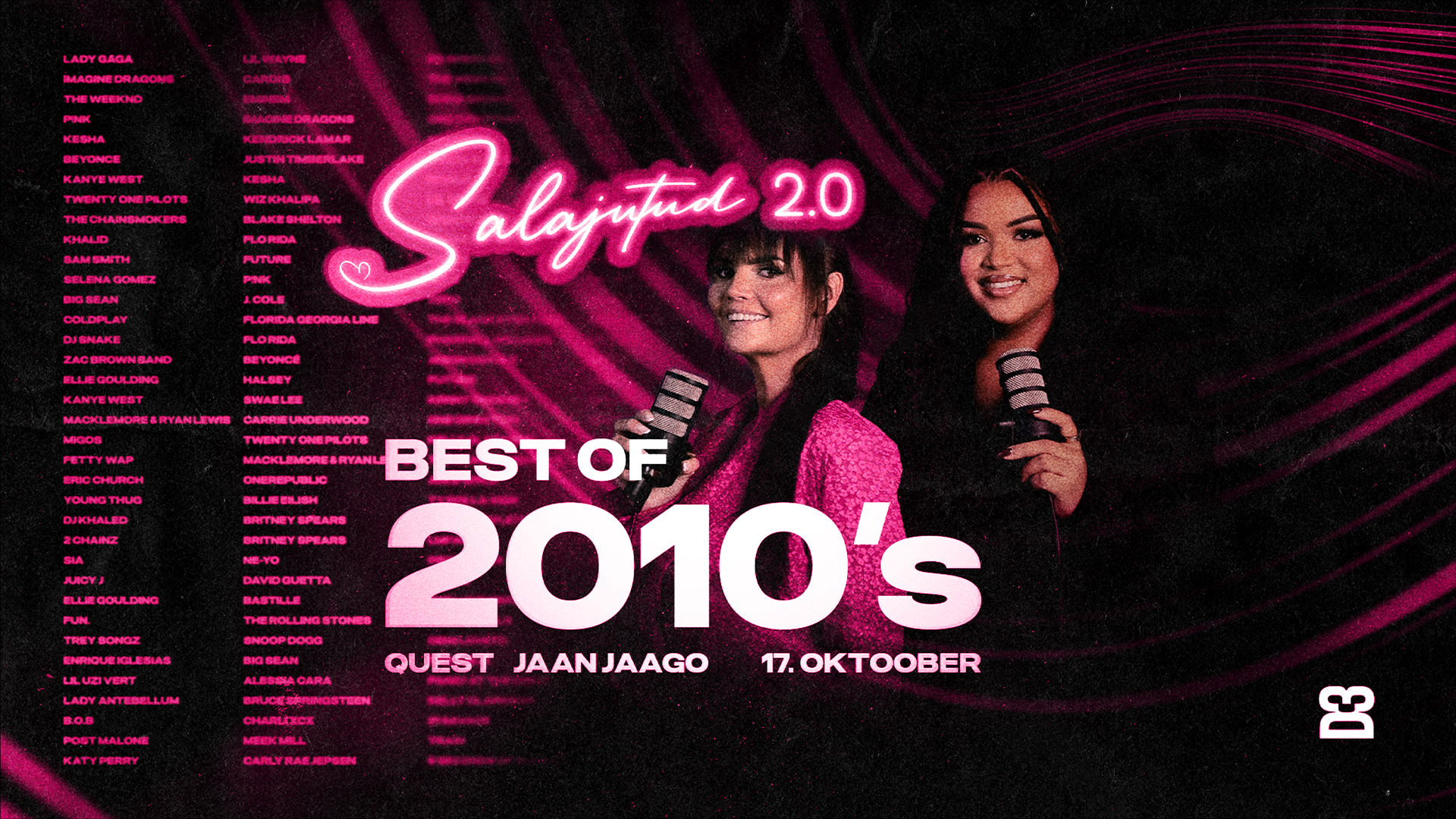 Best Of 2010's x Salajutud 2.0 I 17.10 I D3