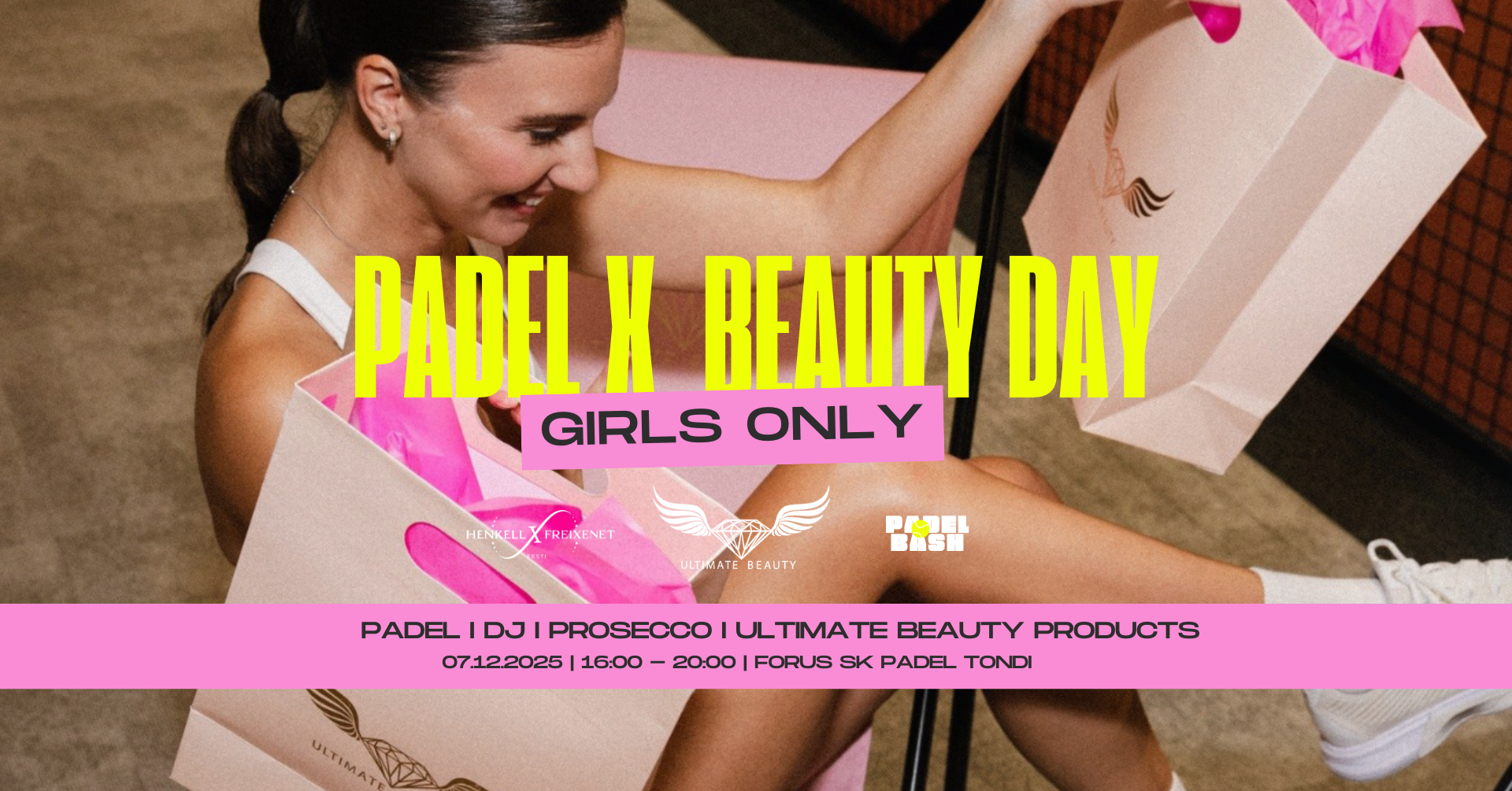 💅 GIRLS ONLY PADEL & BEAUTY DAY by PadelBash x Ultimate Beauty