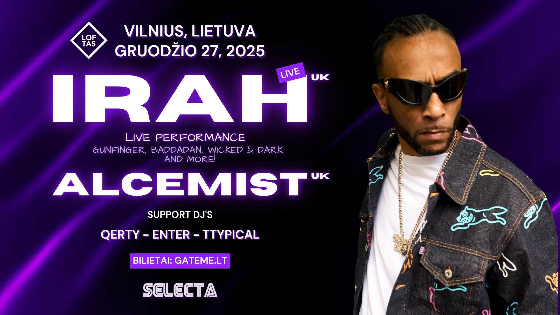 Selecta: IRAH (UK) / Alcemist (UK)