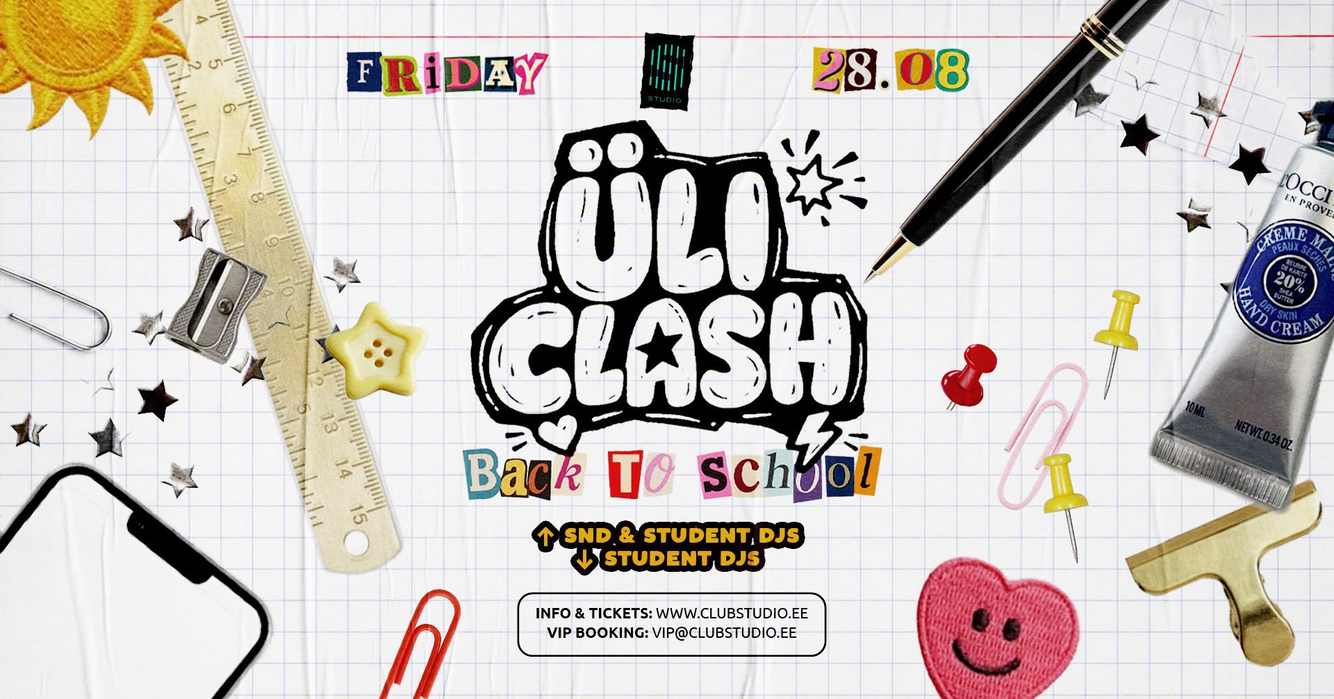 Üliclash: Back To School X AVR at Studio 28.08