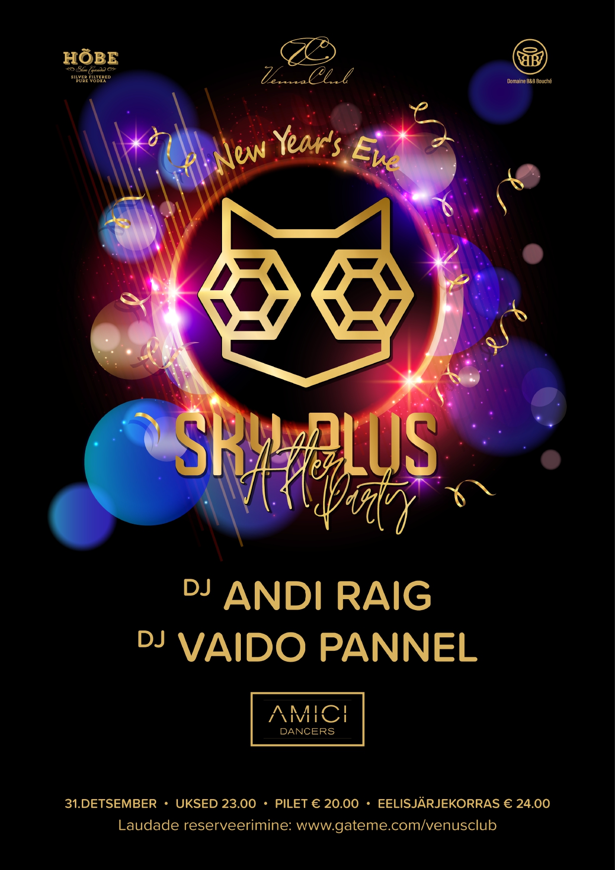 ERIÜRITUS: SKY PLUS AFTERPARTY - NEW YEARS EVE!