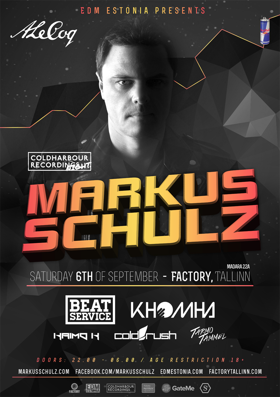 COLDHARBOUR NIGHT: MARKUS SCHULZ, BEAT SERVICE, KHOMHA