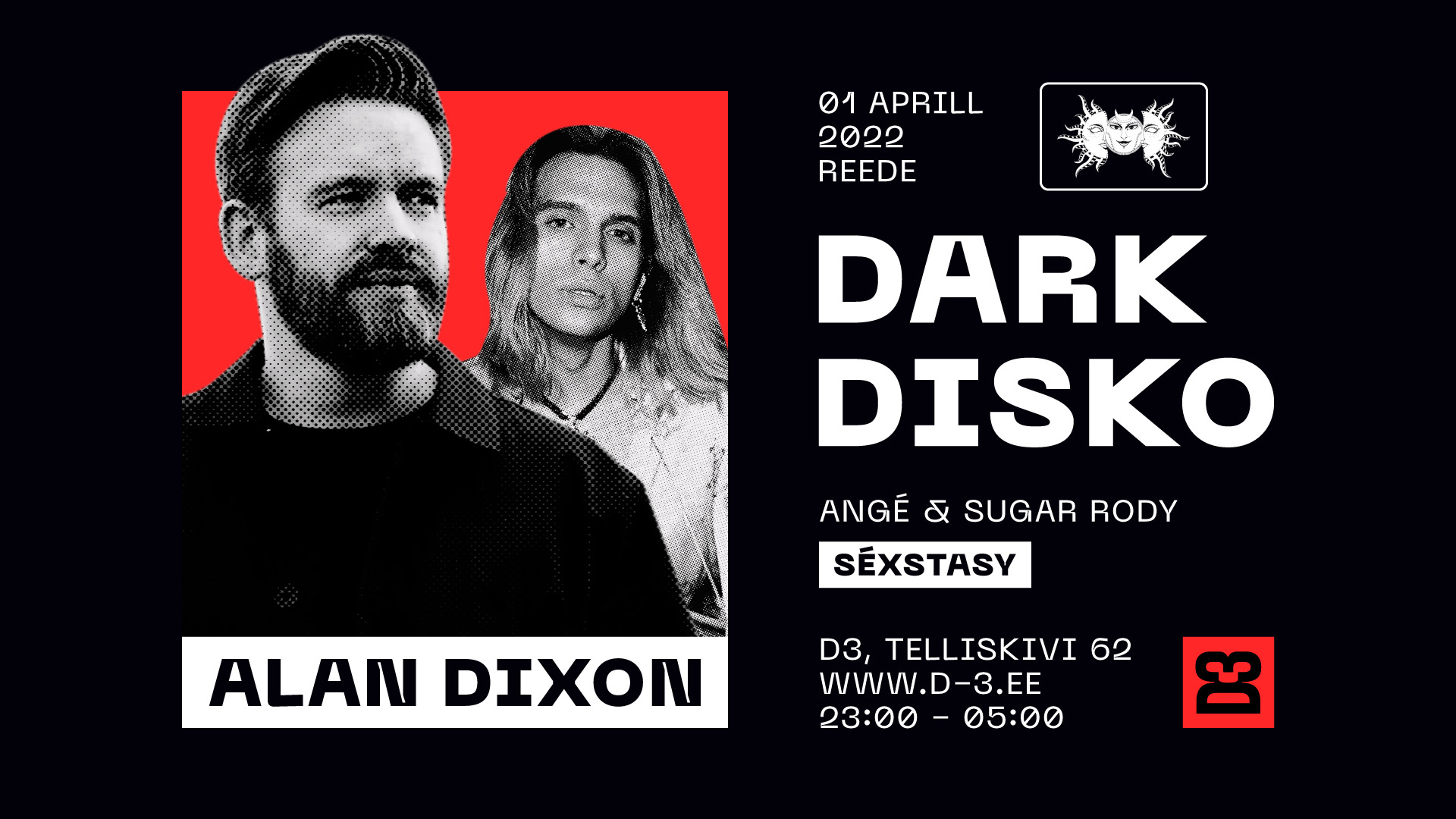 DARK DISKO: Alan Dixon, Séxstasy - D3, 1 APRIL