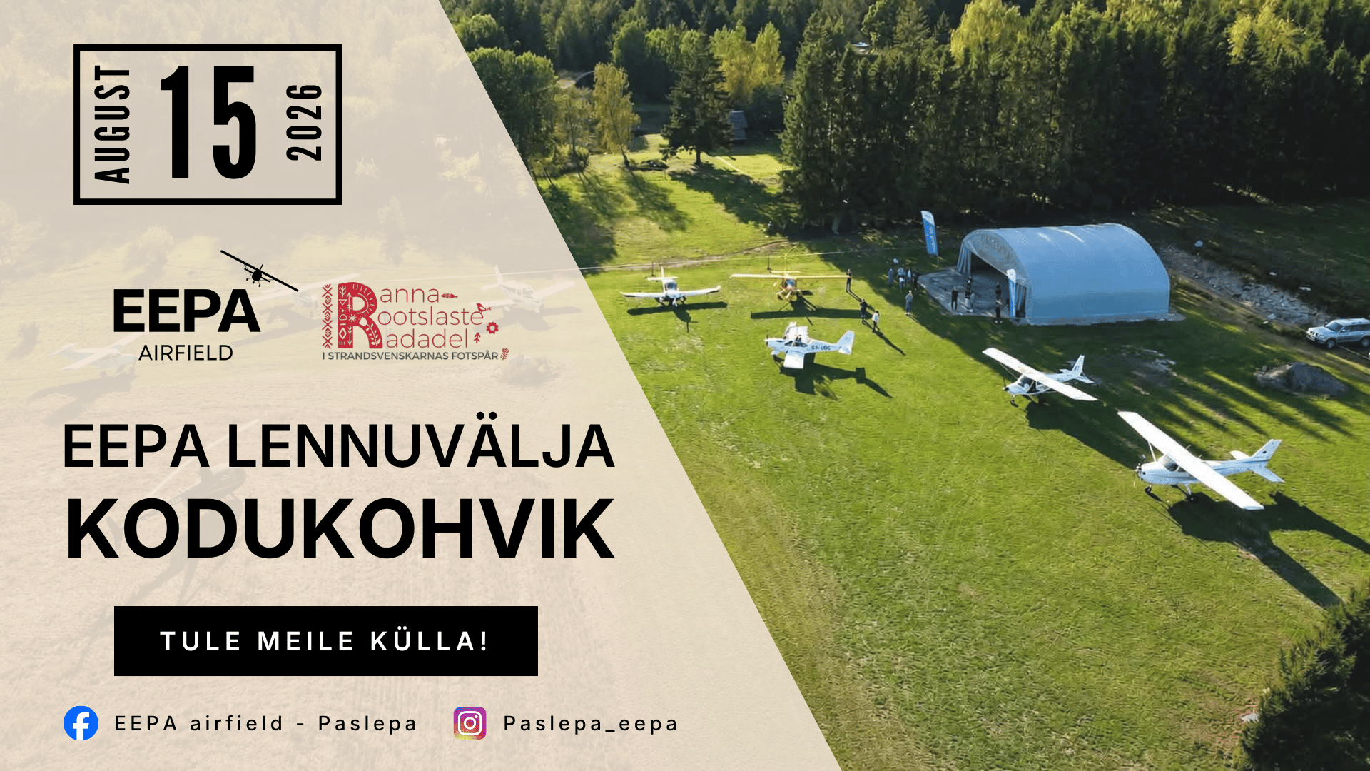 EEPA lennuvälja kodukohvik 2026 (Paslepa, Noarootsi)