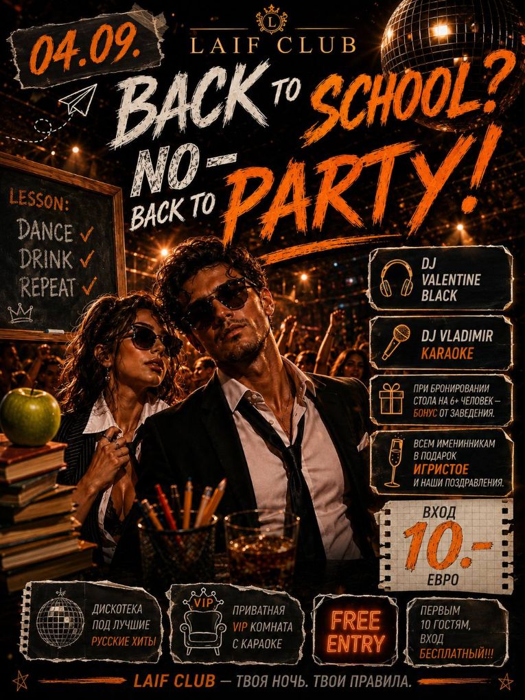 BACK TO SCHOOL PARTY!!!