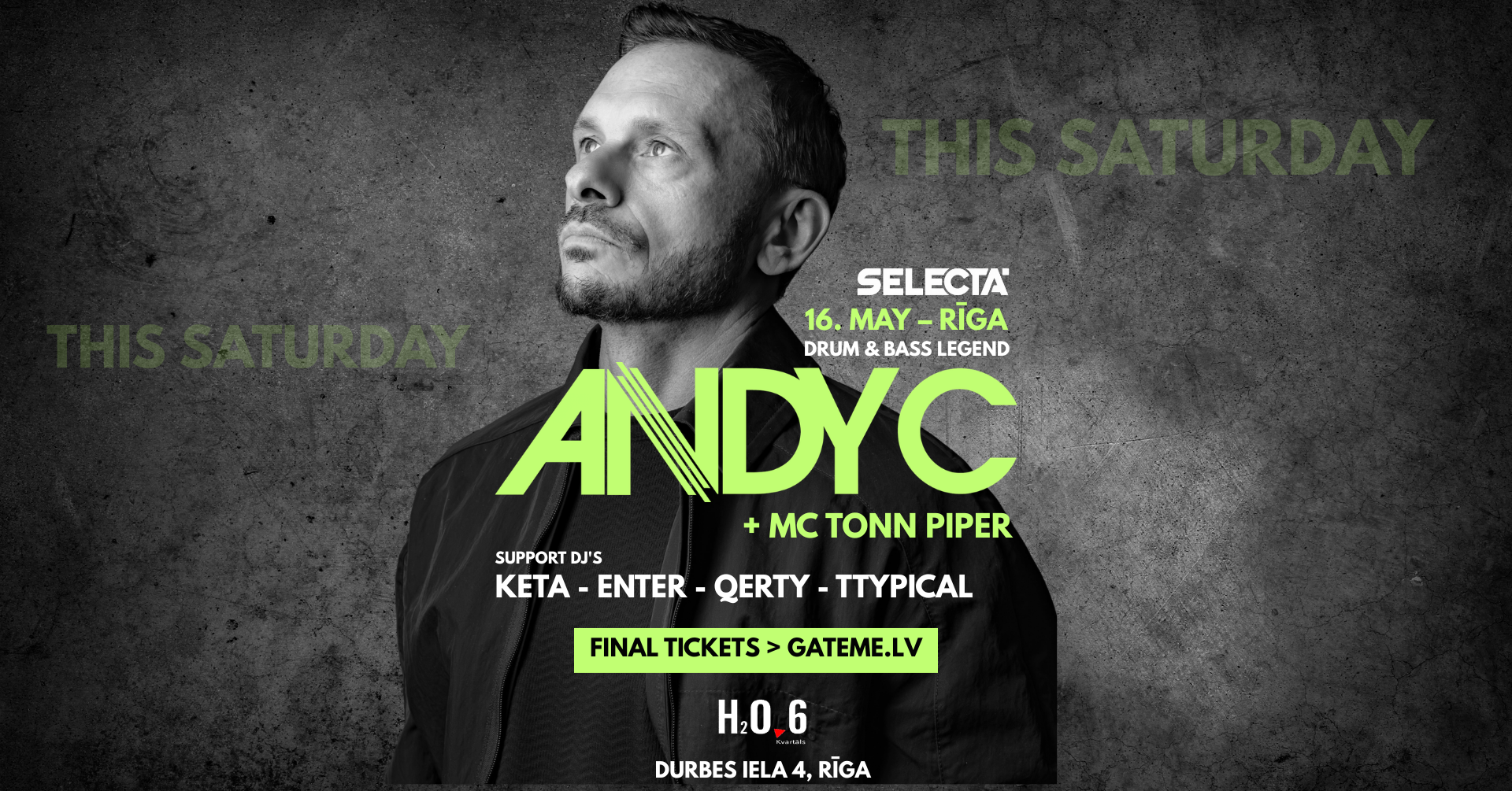 Selecta: ANDY C (UK) - new date