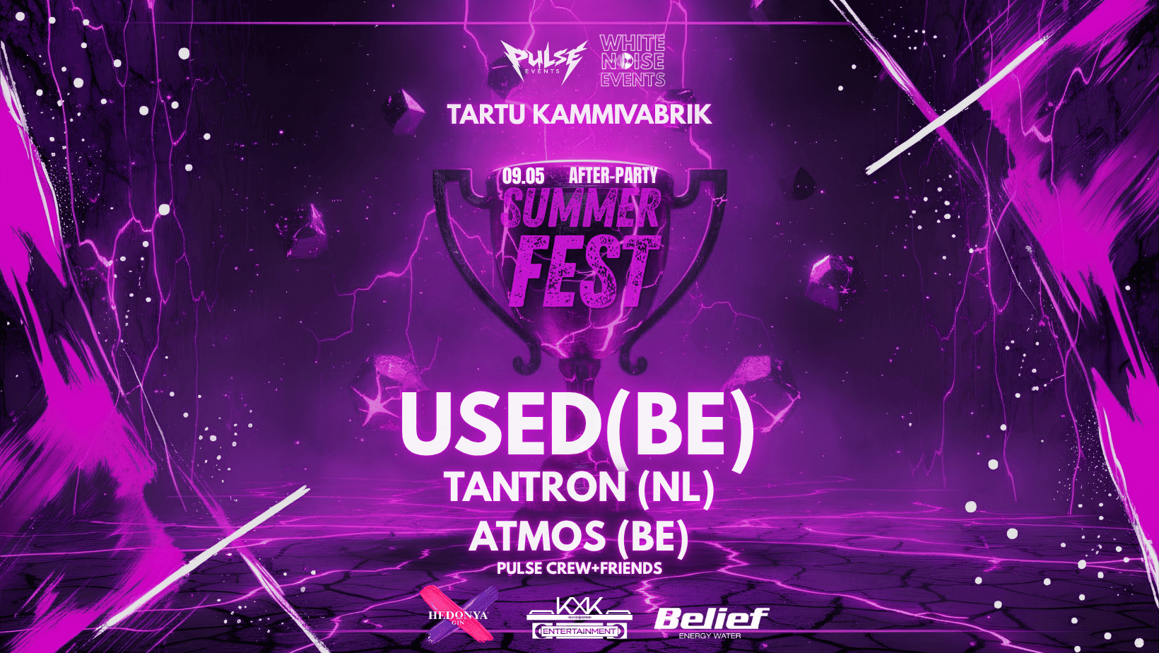 USED+TANTRON + ATMOS : PULSE X WHITE NOISE SUMMER FEST AFTERPARTY