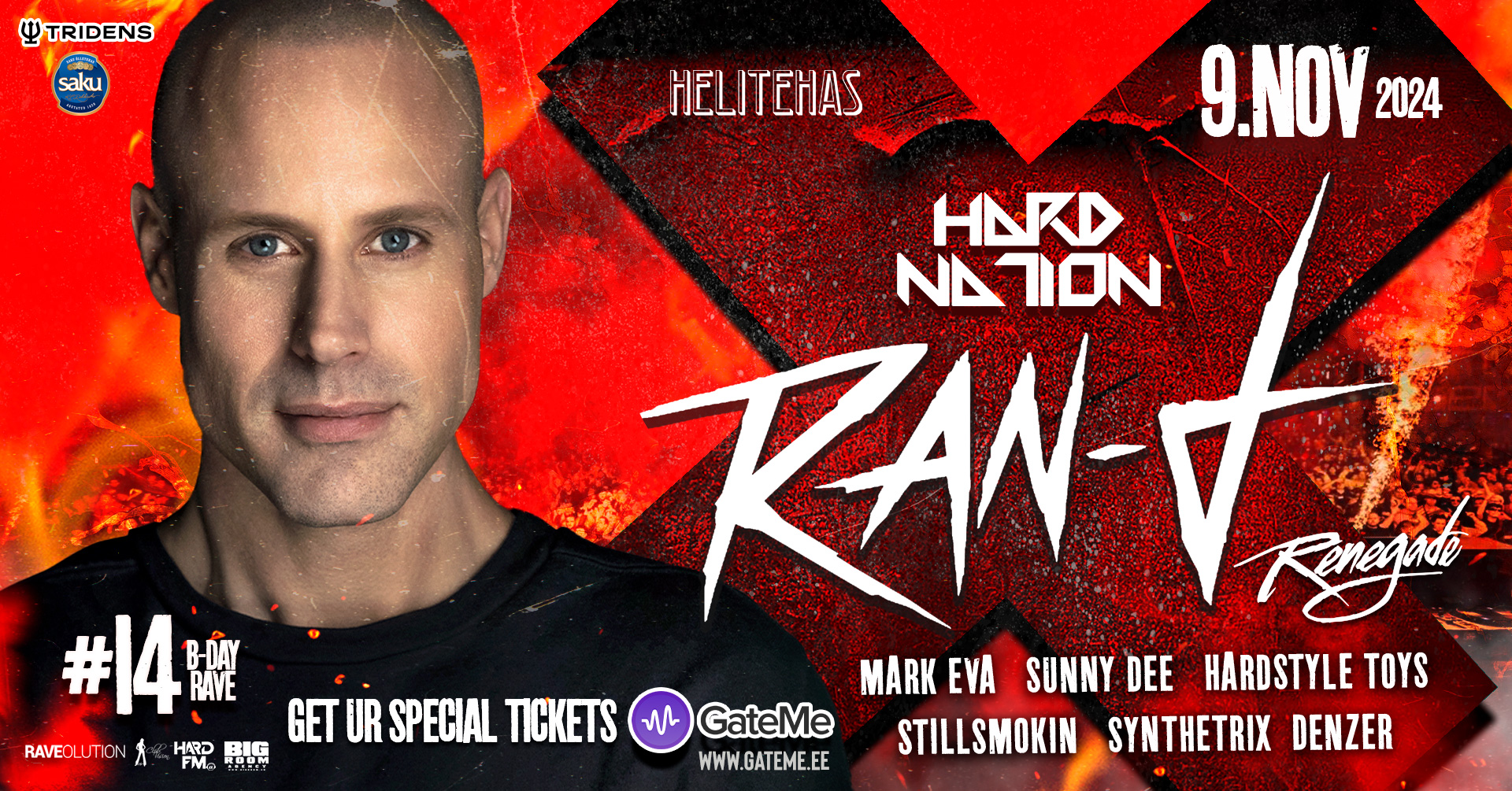 HARD NATION 14-BDAY Ran-D, MC Renegade