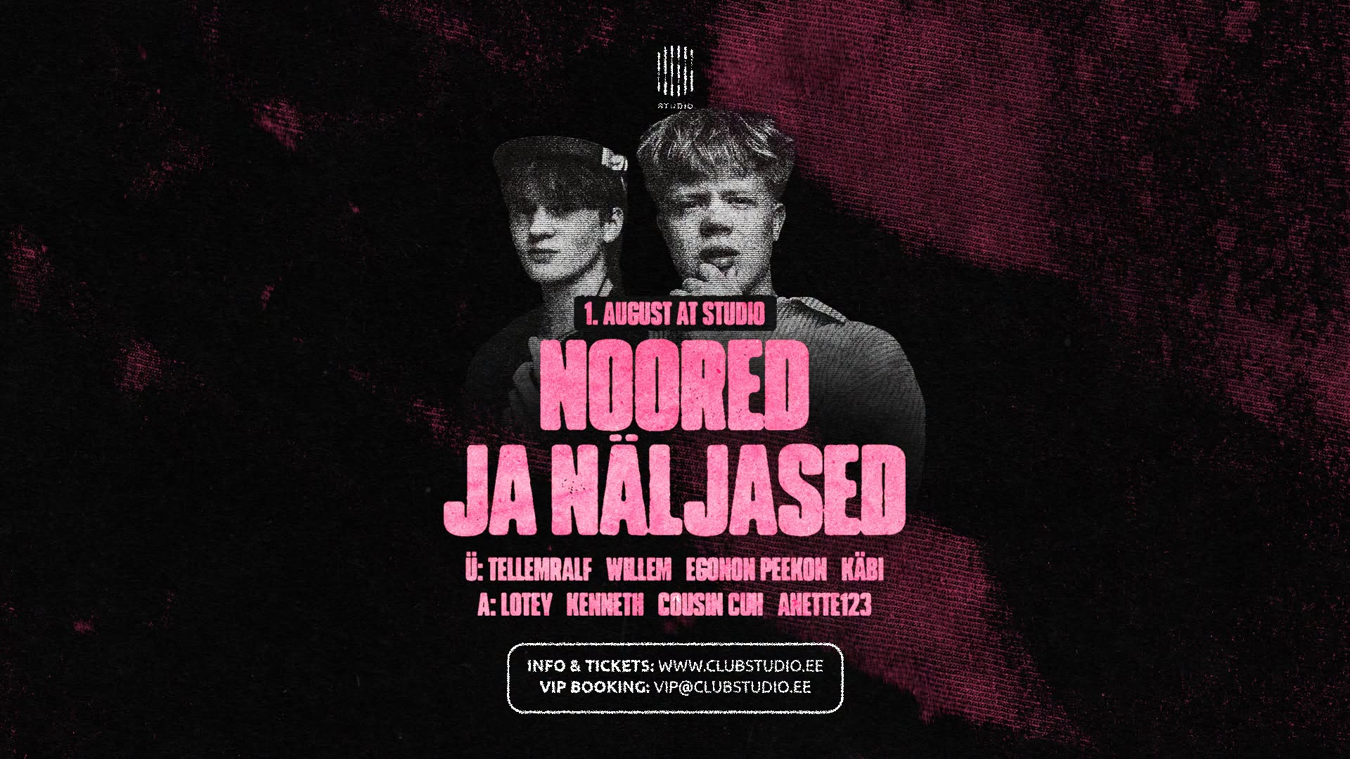 NOORED JA NÄLJASED at Studio 01.08