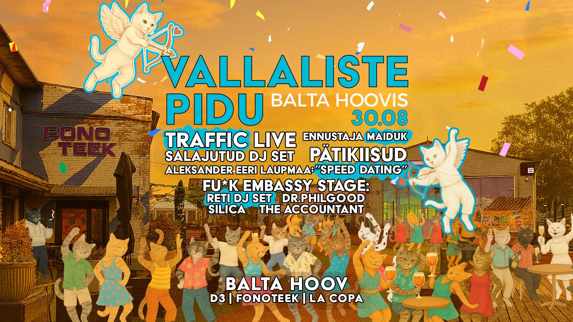 Vallaliste Pidu | 30.08 | Balta Hoov