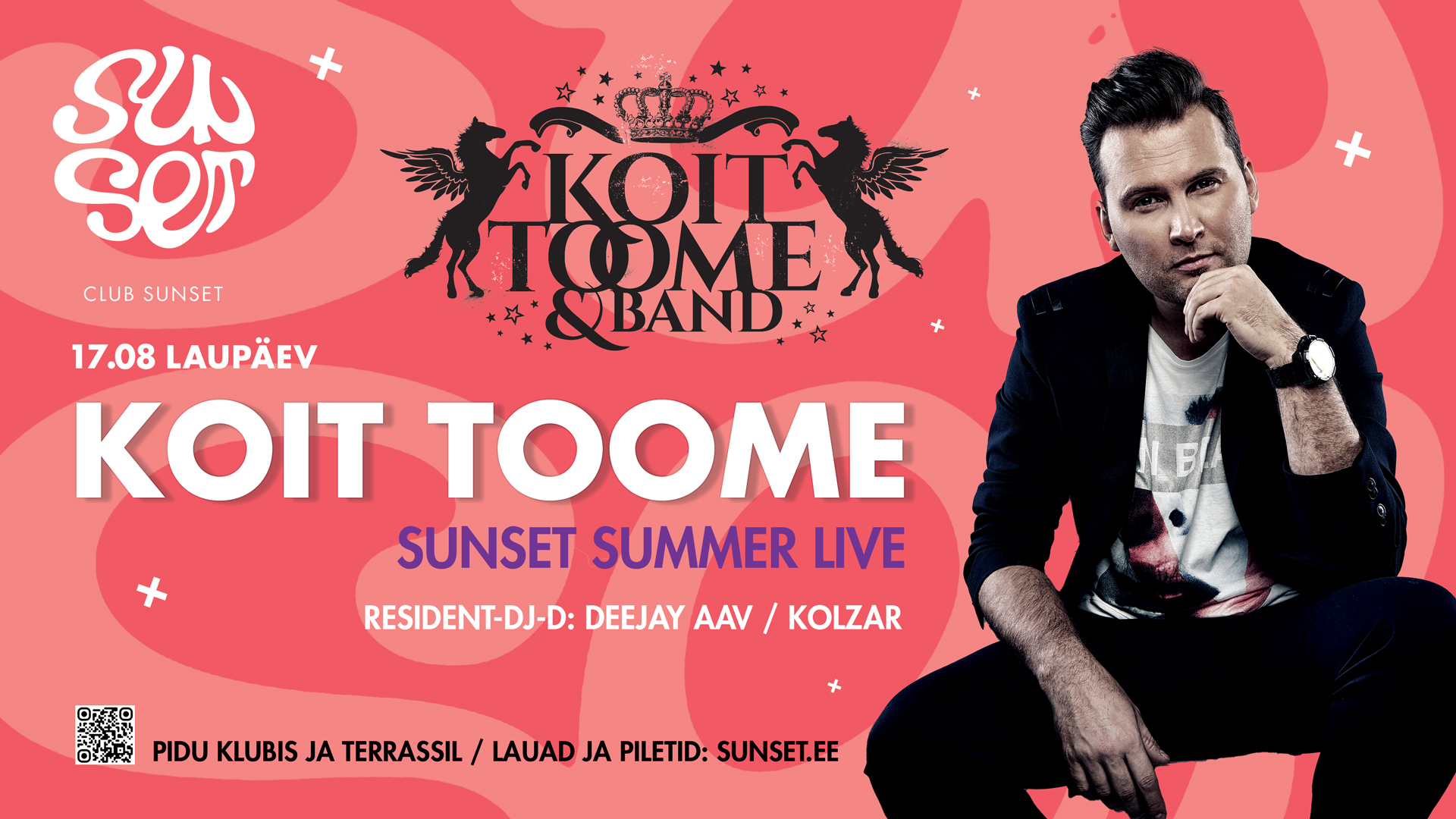 SUNSET SUMMER LIVE - KOIT TOOME & BAND! – GateMe