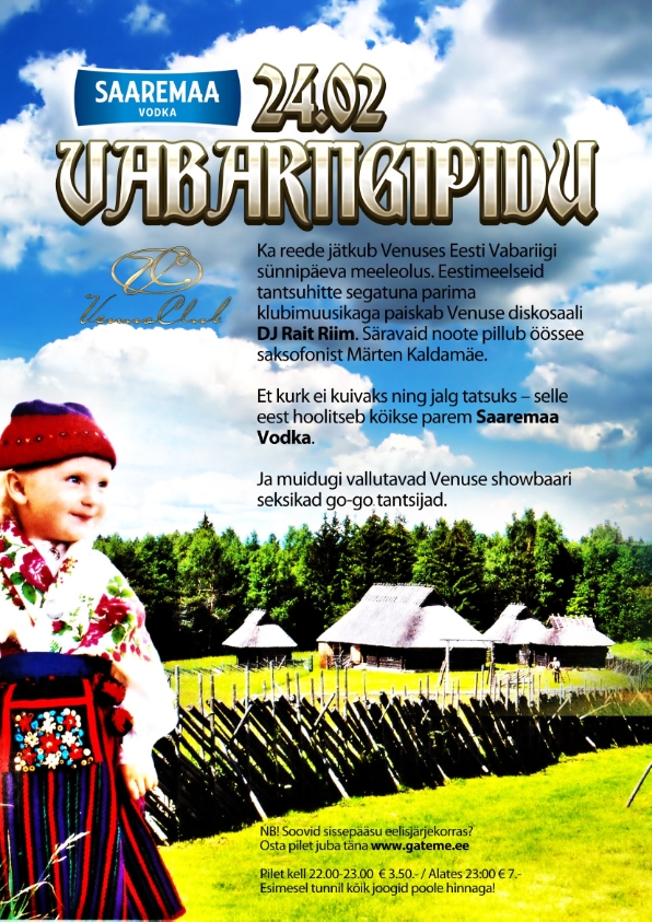 SAAREMAA VODKA ESITLEB: VABARIIGIPIDU