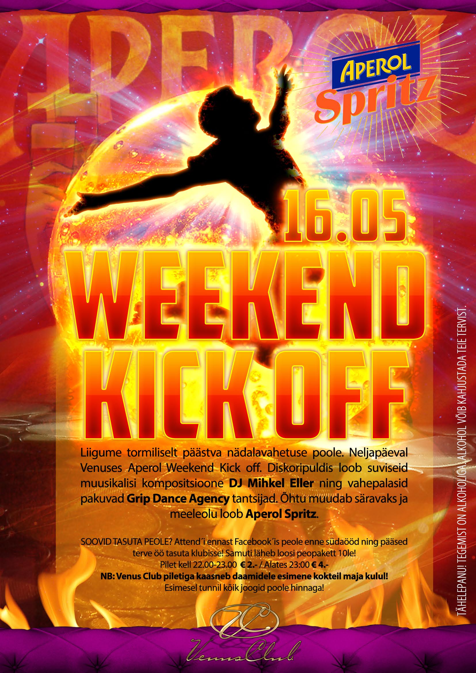 APEROL ESITLEB: WEEKEND KICK-OFF