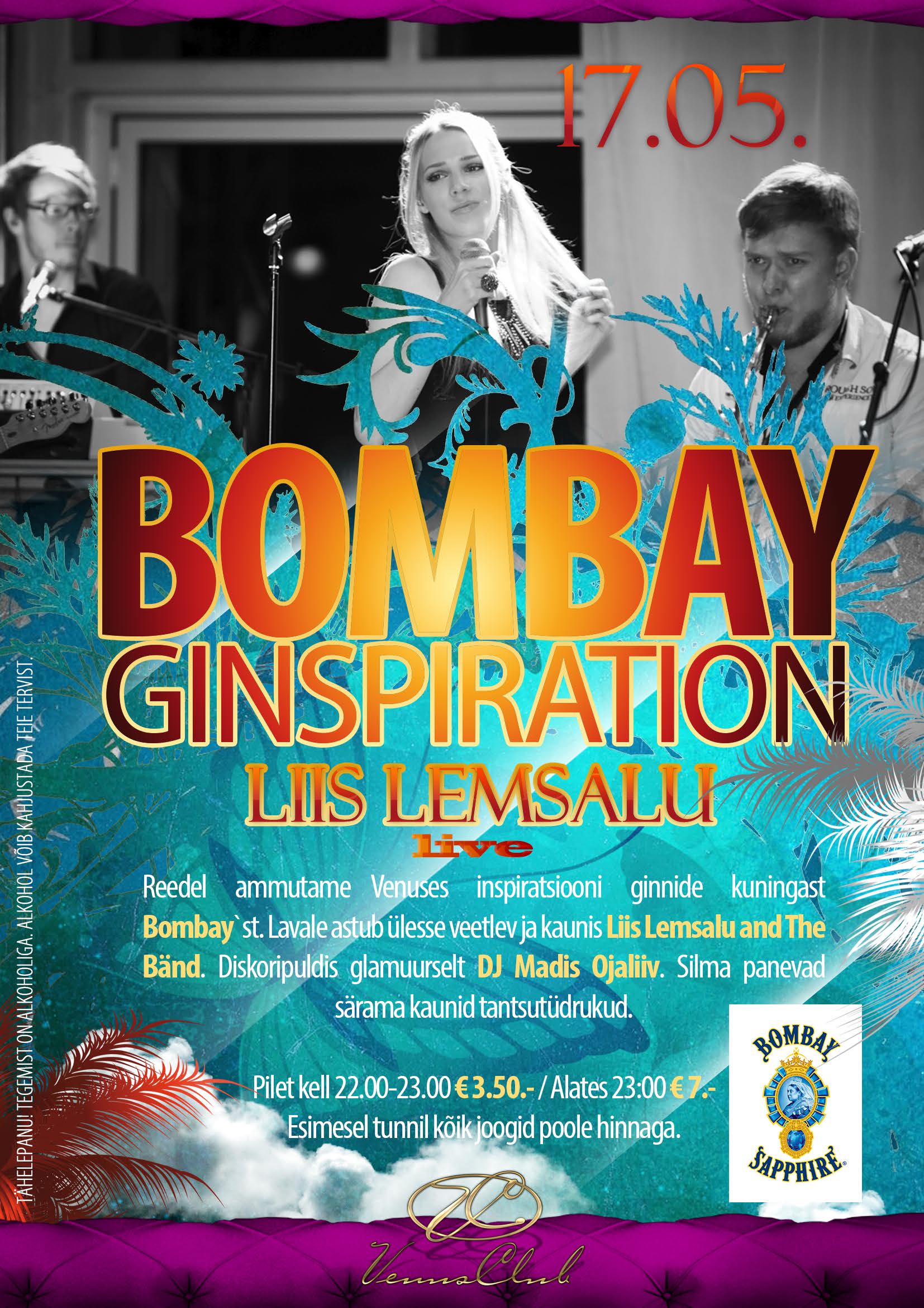 BOMBAY GINSPIRATION: LIIS LEMSALU LIVE