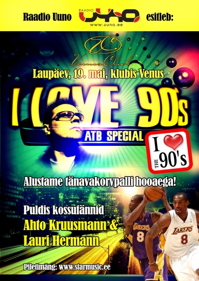 RAADIO UUNO „I LOVE 90´S” ATB SPECIAL