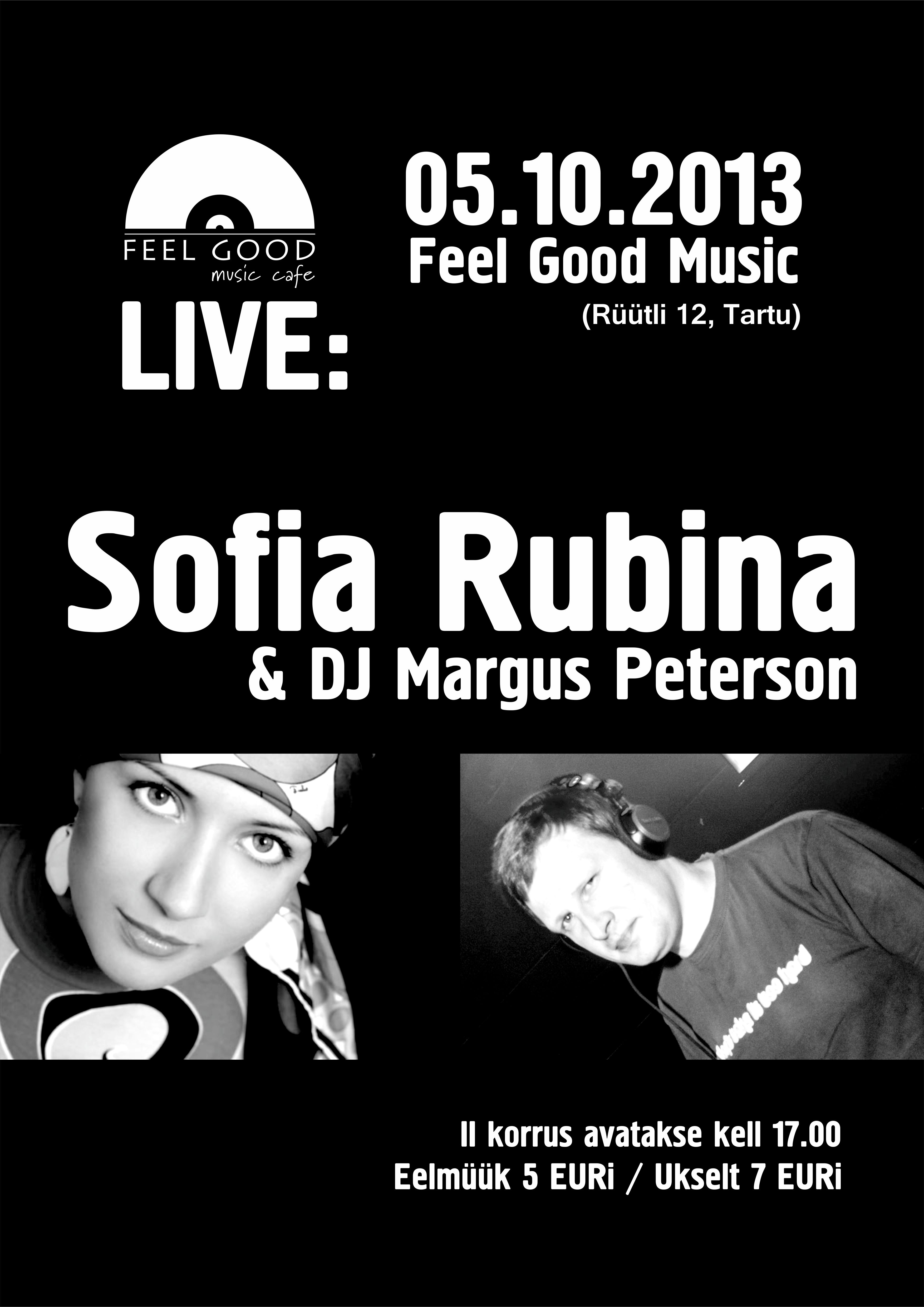 05.10 LIVE: Sofia Rubina & DJ Margus Peterson – GateMe