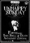 UNHAPPY SUNDAY: FORTÍÐ (NOR) / THOU SHELL OF DEATH / ANTAGONIST ZERO (FIN)