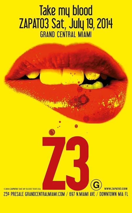 ZAPATO 3 | Take My Blood Tour USA | Grand Central