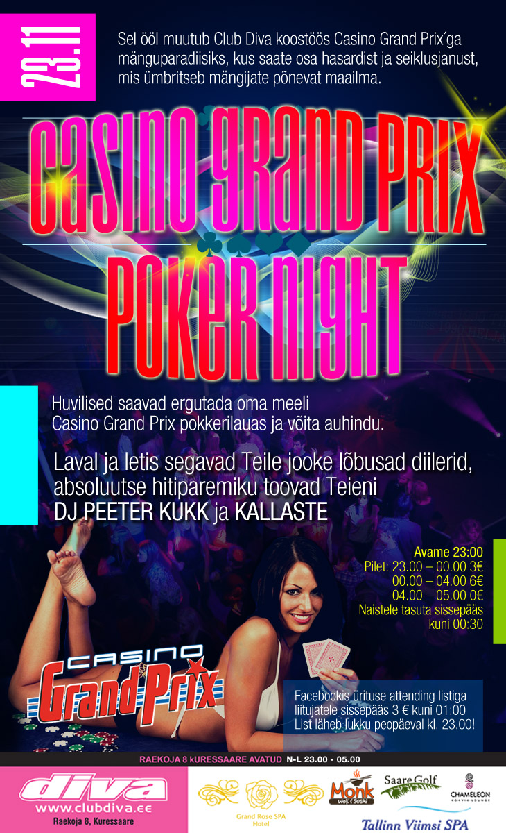 "Casino Grand Prix Poker Night"