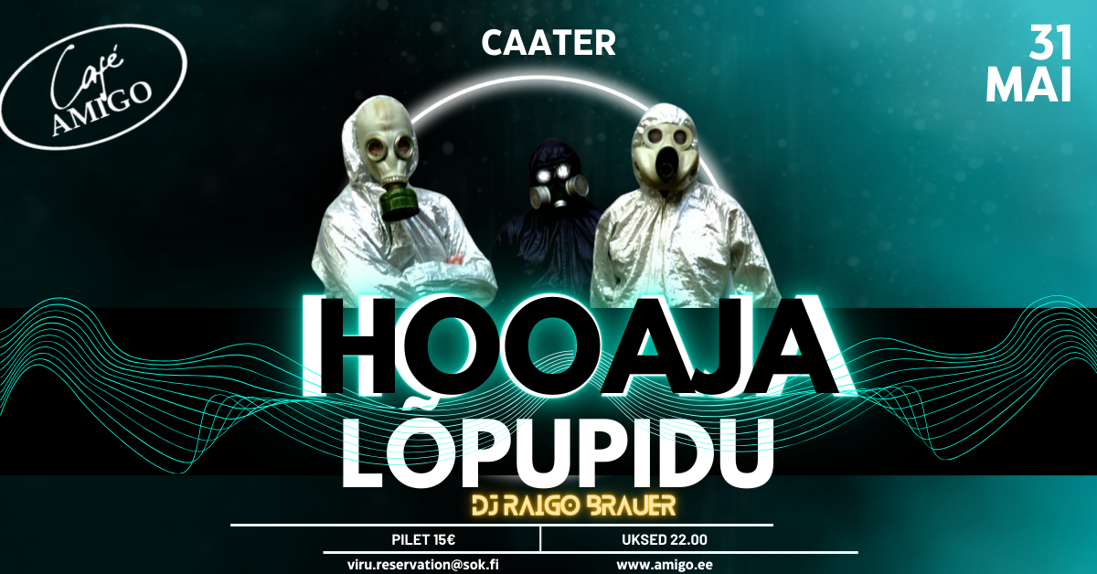 CAATER @ HOOAJA LÕPUPIDU @ Cafe Amigo – GateMe