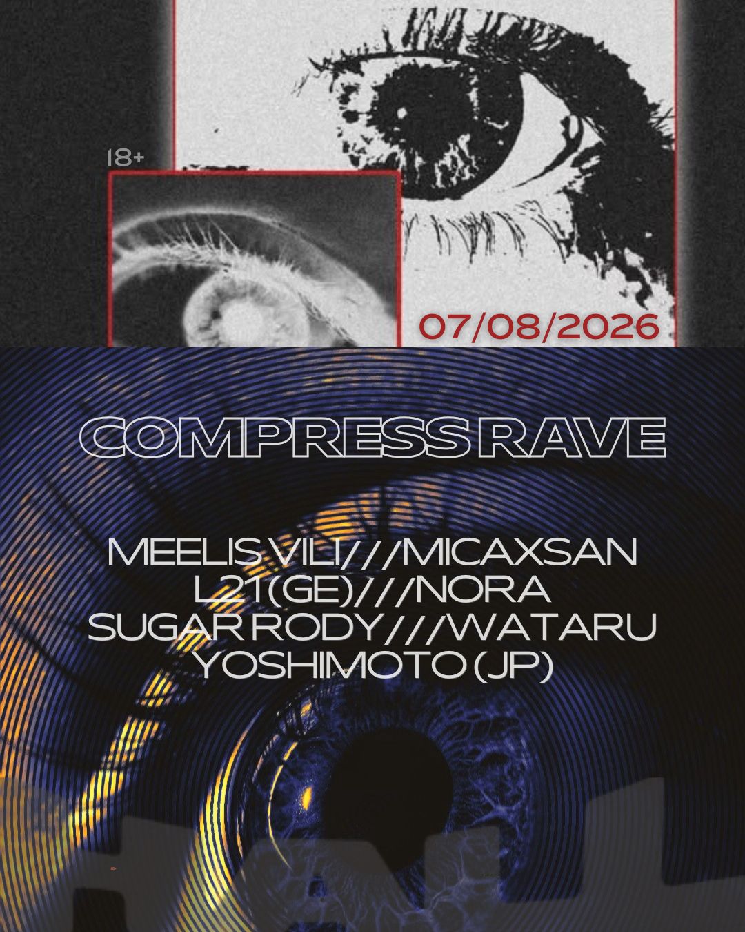 COMPRESS RAVE X HALL (ONLY TECHNO 07.08)