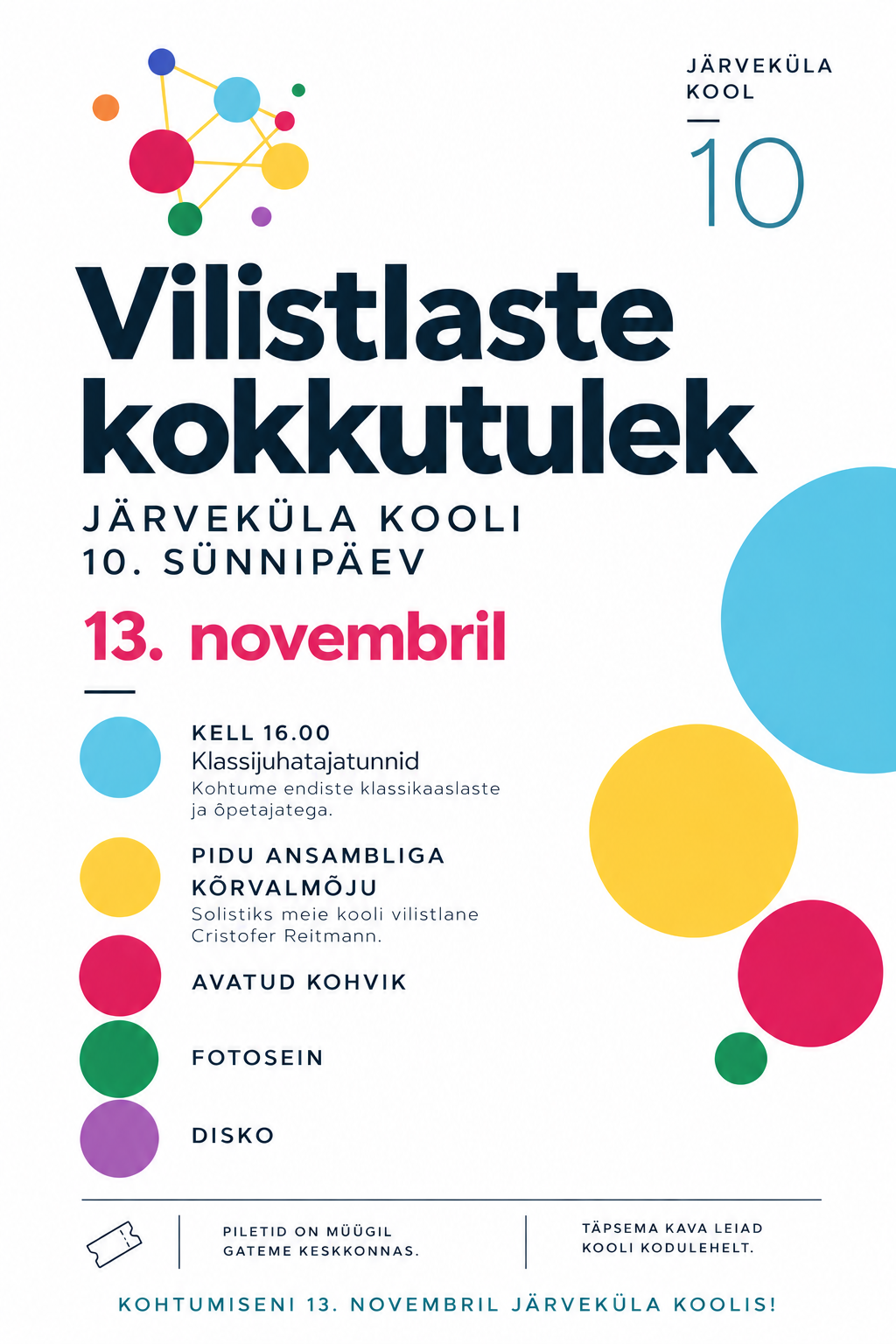 JÄRVEKÜLA KOOL 10 – VILISTLASTE KOKKUTULEK