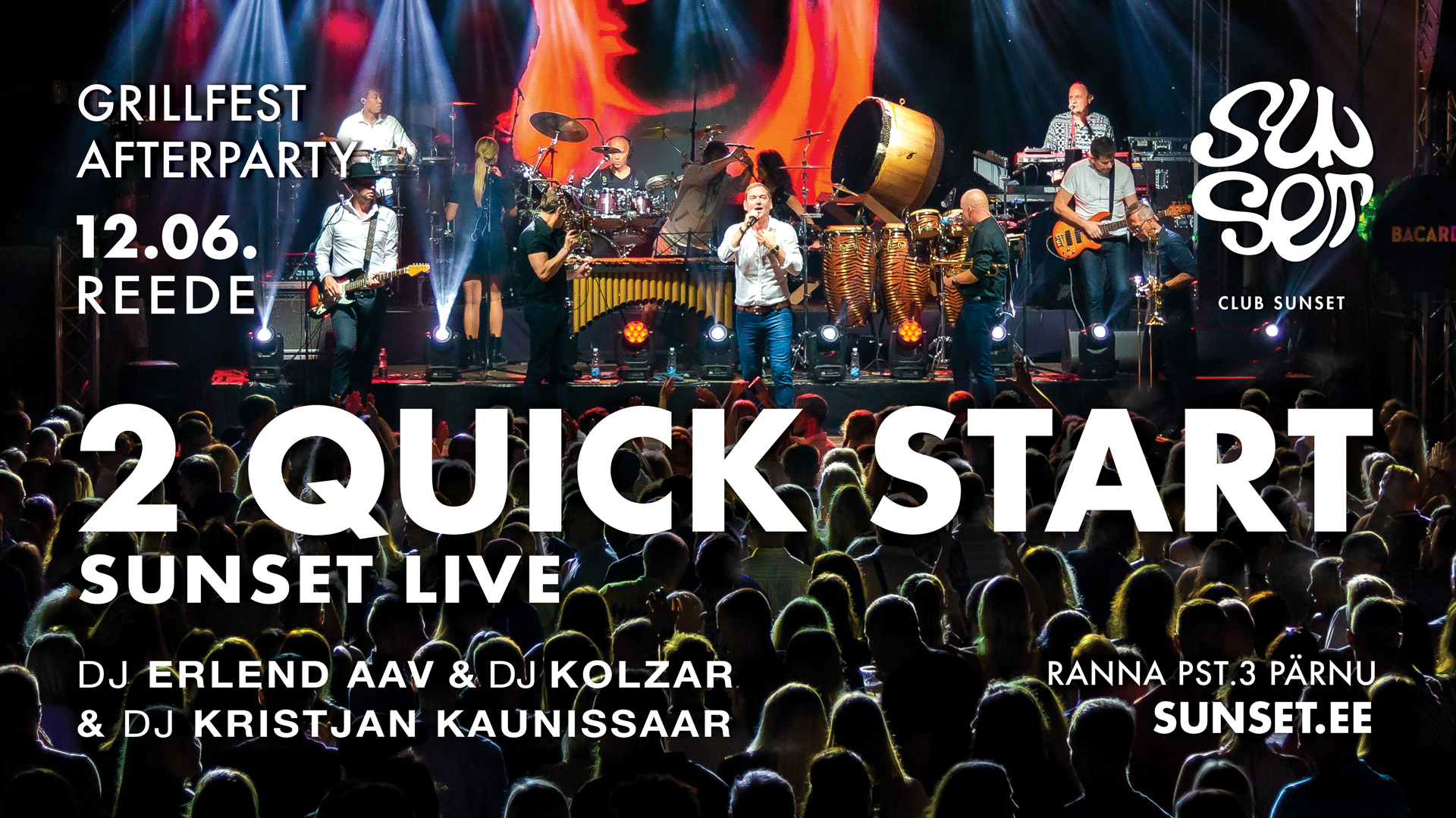 SUNSET LIVE – 2 QUICK START – GRILLFEST AFTERPARTY DAY 1!