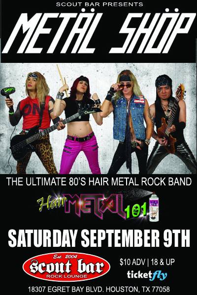 Metal Shop - the Ultimate 80's Hair Metal Rock Band – GateMe